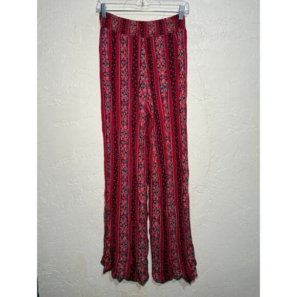 Mudd floral paisley print pants womens medium boho chic bohemmian hippie y2k - Picture 3 of 5